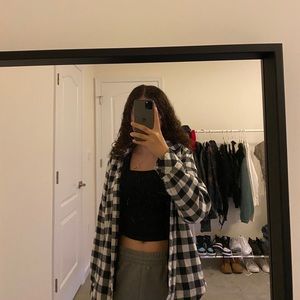 Riders by Lee black and white flannel